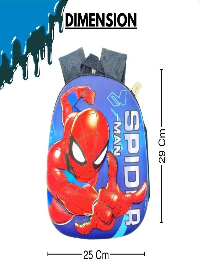 شيري بوكس حقيبة ظهر للأطفال من CherryBox برسومات كرتونية - حقيبة مناسبة لمرحلة ما قبل المدرسة، والمدرسة، ومنطقة اللعب، ورياض الأطفال - حقيبة نزهة صغيرة للأطفال الصغار - حقائب صغيرة خفيفة الوزن للأطفال (أزرق وأحمر برسومات كرتونية) - Image 3